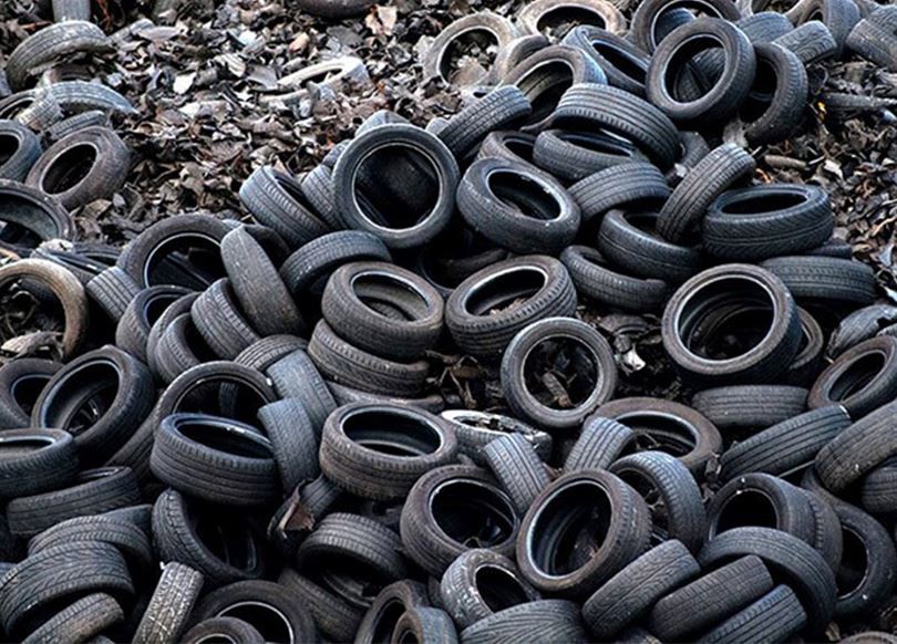 Recycling van afvalbanden